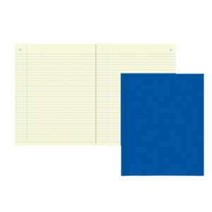 Blue Hard Cover Lab Ruled Notebook